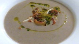 Recepta de cuina de Crema de nyàmeres amb calamarcets